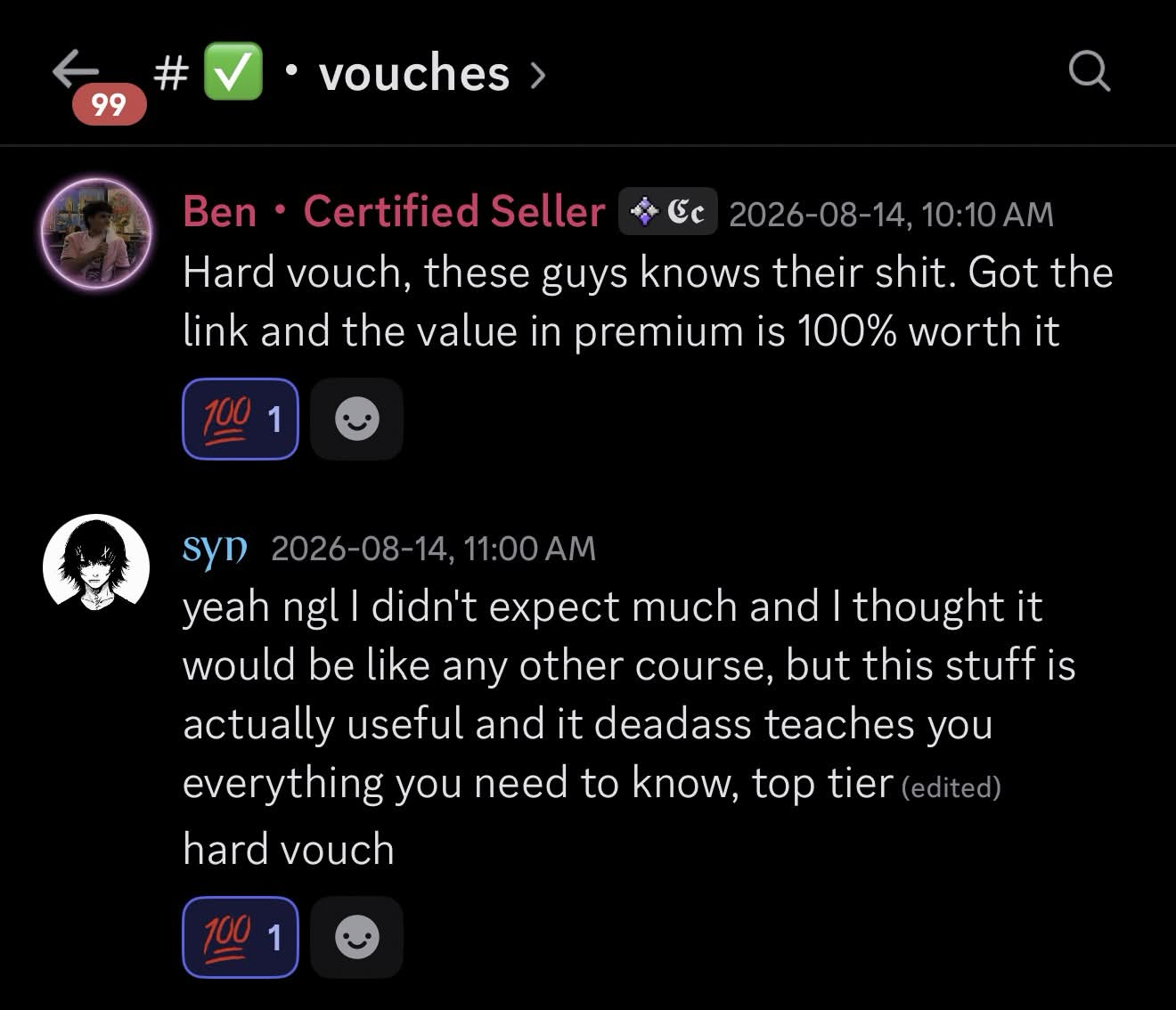 GMB Hub Premium member review screenshot